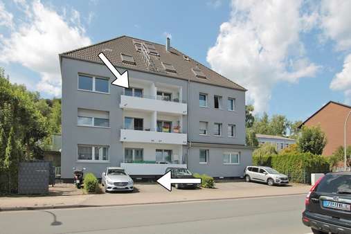 Ansicht Front, Stellplatz - Etagenwohnung in 58300 Wetter mit 75m² kaufen
