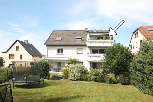 Schicke Dachgeschosswohnung in Witten-Annen mit 4 Zimmern, Garage und sonniger Loggia
