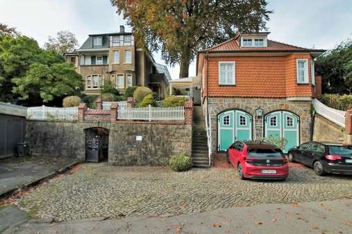 Ansicht Haupt- und Chauffeurhaus - Zweifamilienhaus in 58300 Wetter mit 324m² kaufen