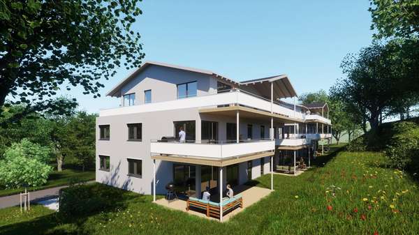 Gartenseite - Penthouse-Wohnung in 58300 Wetter mit 158m² kaufen