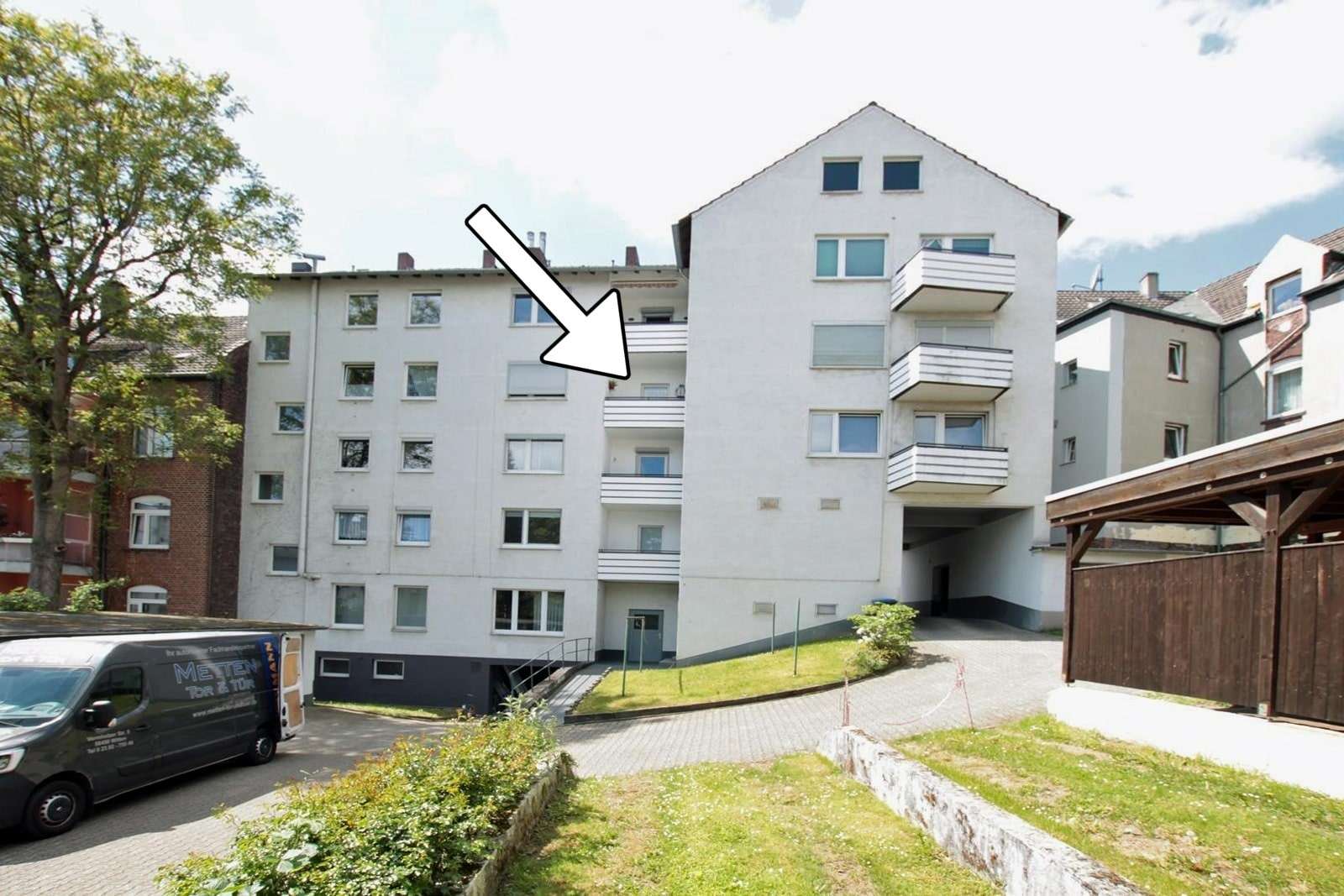 Ansicht Rückseite - Etagenwohnung in 58300 Wetter mit 66m² kaufen