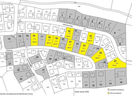 Grundstücksplan Grundstücksplan - Grundstück in 58762 Altena mit 438m² kaufen