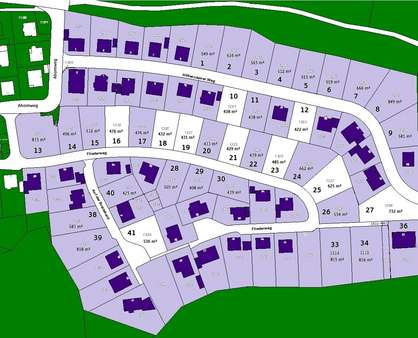 Grundstücksplan - Grundstück in 58762 Altena mit 438m² kaufen