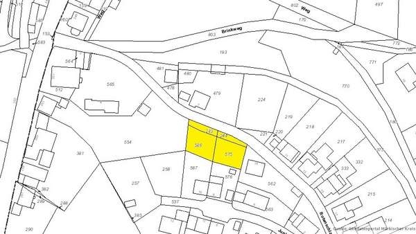 Lageplan - Grundstück in 58762 Altena mit 522m² kaufen