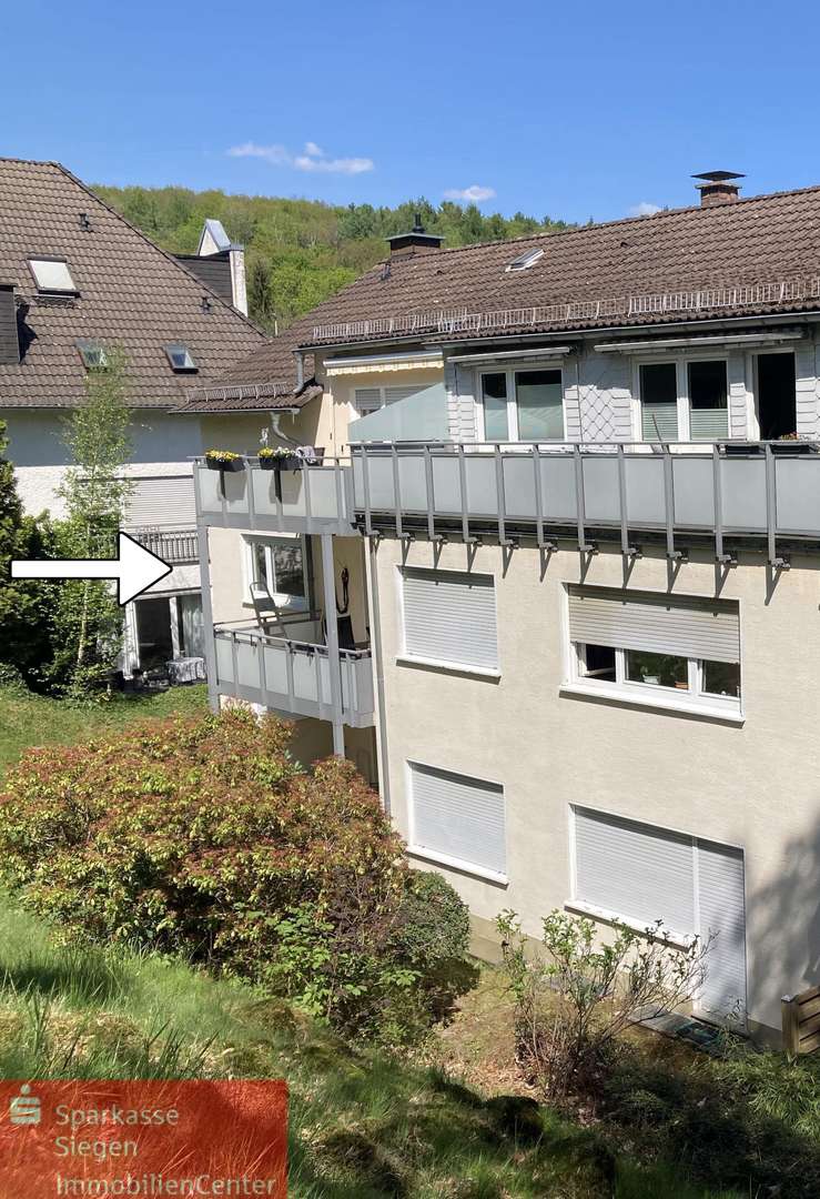 Gartenansicht - Etagenwohnung in 57072 Siegen mit 95m² kaufen