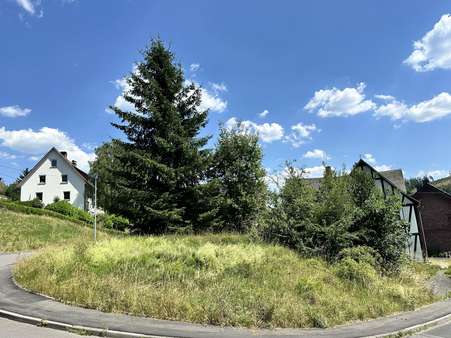 Grundstück mit Doppelhaushälfte Grundstück mit Doppelhaushälfte - Doppelhaushälfte in 57271 Hilchenbach mit 128m² kaufen