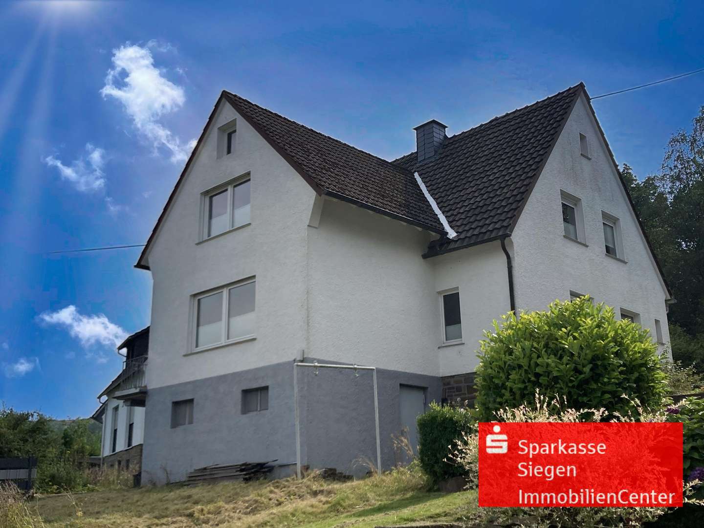 Blick aus dem Garten Blick aus dem Garten - Einfamilienhaus in 57271 Hilchenbach mit 144m² kaufen