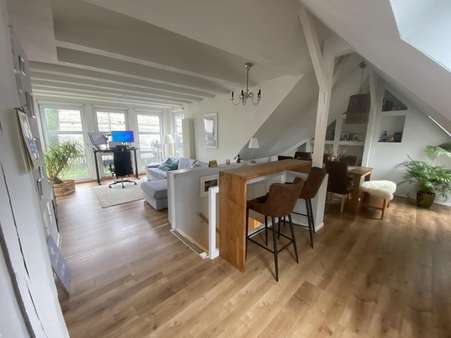 Sicht aus der Küche heraus - Maisonette-Wohnung in 57072 Siegen mit 126m² kaufen