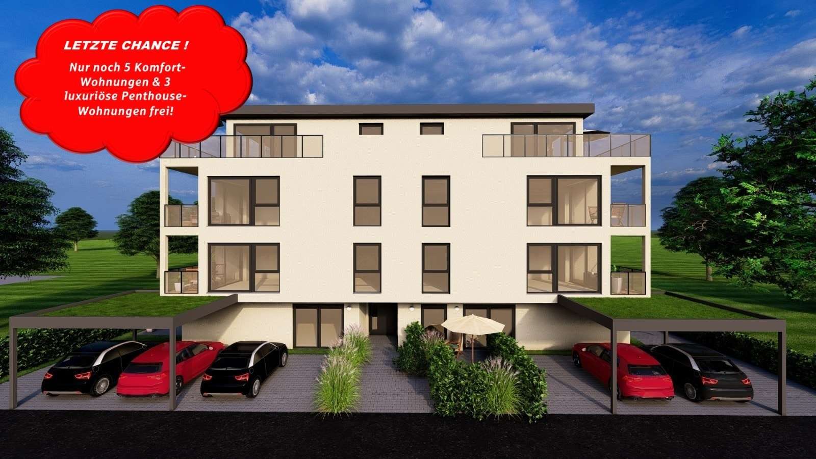 59420341-Nord-West-Ansicht mit Wasserzeichen - Penthouse-Wohnung in 57290 Neunkirchen mit 103m² kaufen