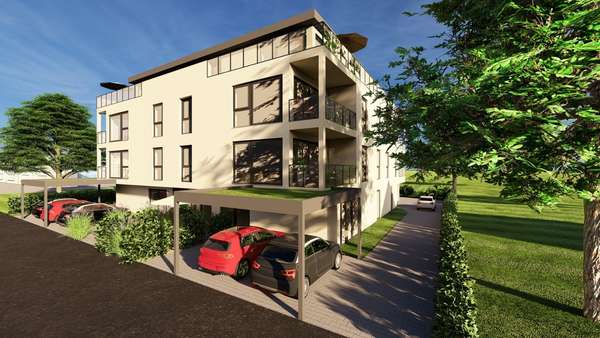 Blickwinkel aus der Gartenstraße - Penthouse-Wohnung in 57290 Neunkirchen mit 103m² kaufen