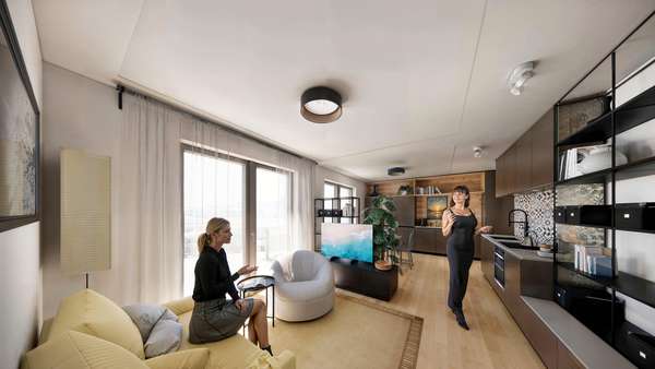 Beispiel kleine Wohnung - Etagenwohnung in 57562 Herdorf mit 51m² kaufen