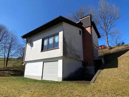 Ansicht aus dem Garten Ansicht aus dem Garten - Ferienhaus in 57319 Bad Berleburg, Girkhausen mit 139m² kaufen