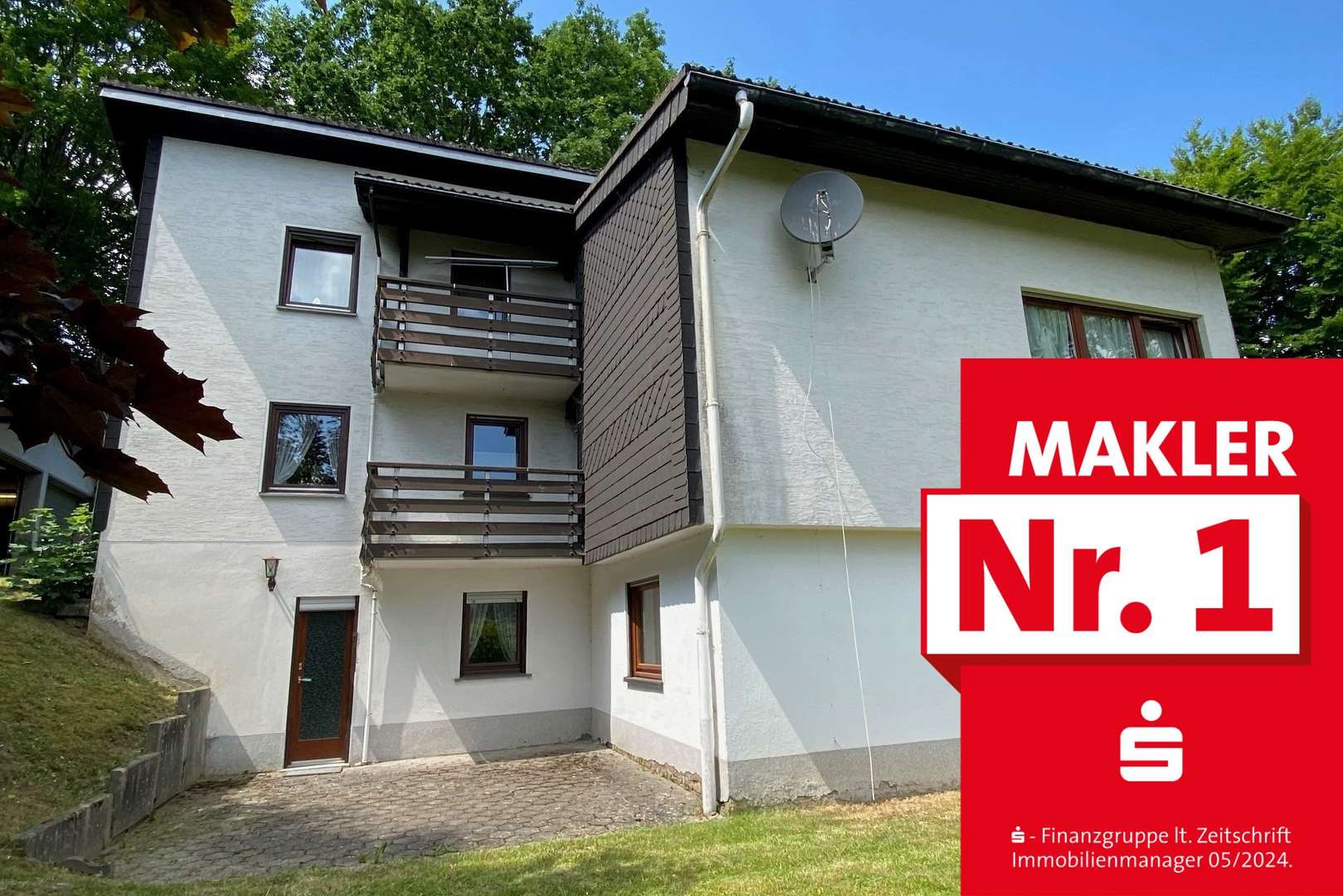 Ansicht aus dem Garten Ansicht aus dem Garten - Ferienhaus in 57319 Bad Berleburg, Girkhausen mit 139m² kaufen