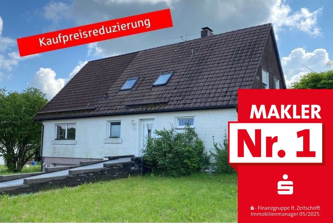 Straßenansicht Straßenansicht - Einfamilienhaus in 57339 Erndtebrück mit 185m² kaufen