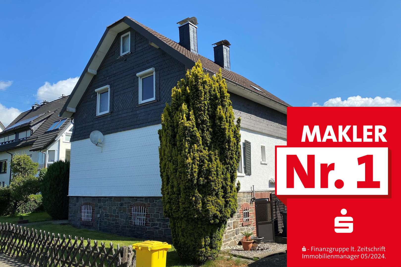 Straßenansicht Straßenansicht - Einfamilienhaus in 57334 Bad Laasphe, Rückershausen mit 130m² kaufen