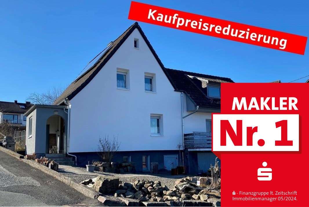 Kaufpreisreduzierung / Straßenansicht Kaufpreisreduzierung / Straßenansicht - Einfamilienhaus in 57319 Bad Berleburg mit 140m² kaufen