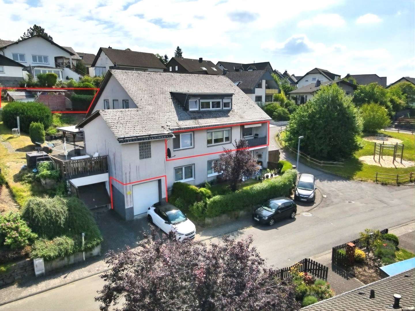 Frontansicht Frontansicht - Erdgeschosswohnung in 57482 Wenden mit 117m² kaufen