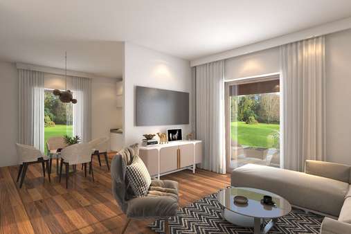Innenvisualisierung Erdgeschoss - Erdgeschosswohnung in 33102 Paderborn mit 67m² kaufen
