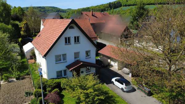 Luftbild - Einfamilienhaus in 37671 Höxter / Ovenhausen mit 235m² kaufen
