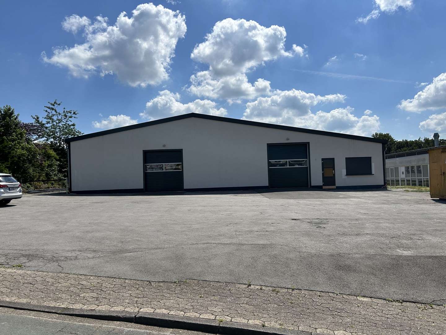 Ansicht West - Industriehalle in 32760 Detmold / Spork-Eichholz mit 1168m² mieten