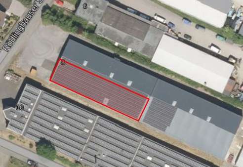 Luftbild - Industriehalle in 32760 Detmold / Spork-Eichholz mit 570m² mieten