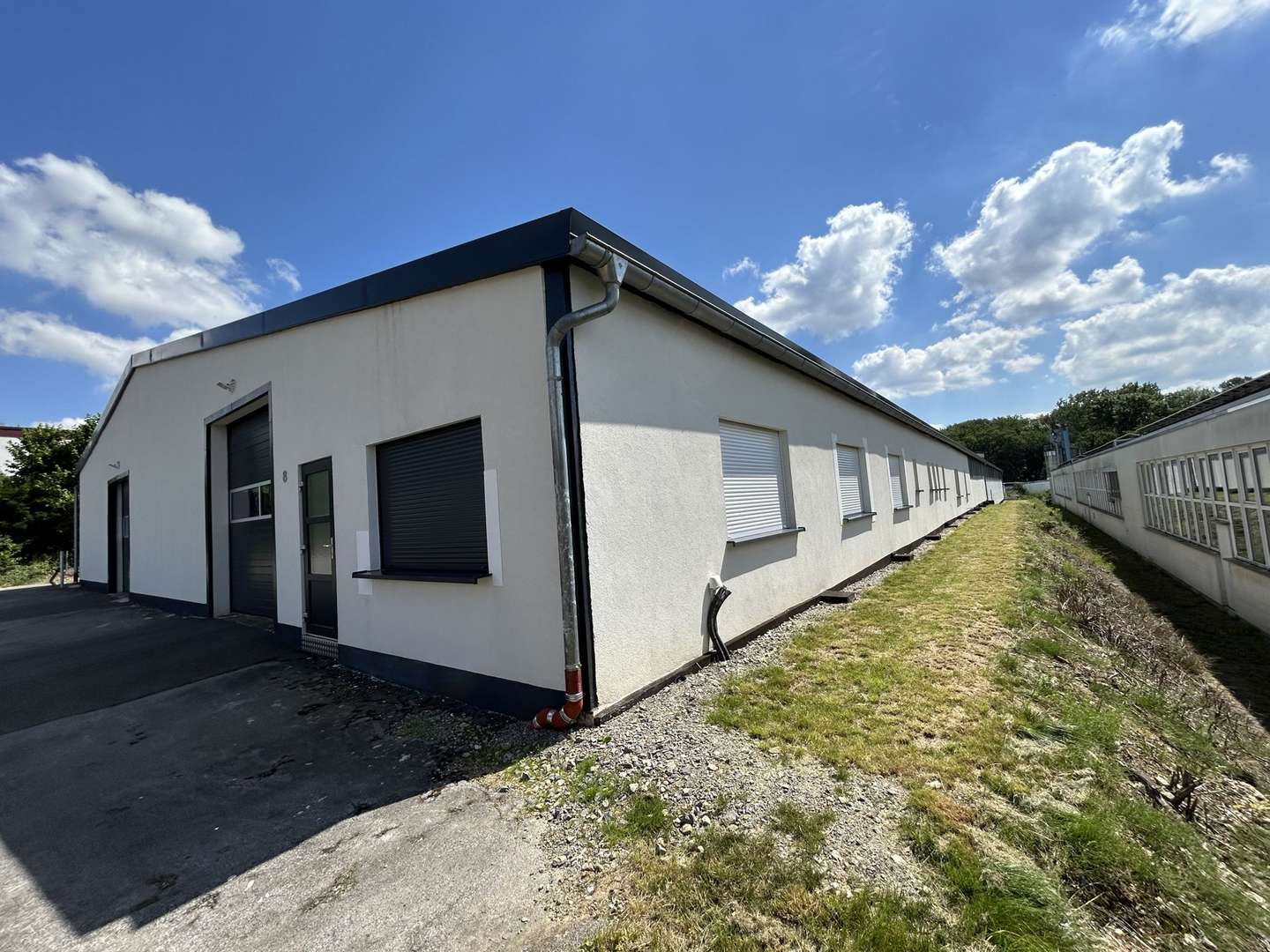 Ansicht Südwest - Industriehalle in 32760 Detmold / Spork-Eichholz mit 570m² mieten