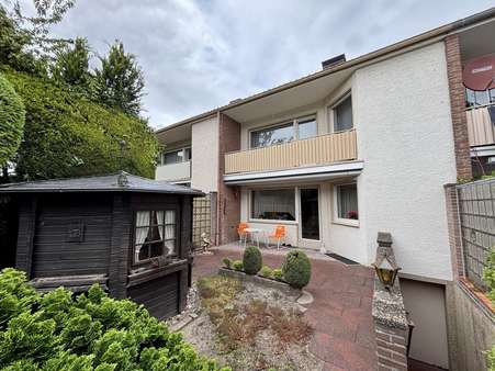 Ansicht Terrasse - Reihenmittelhaus in 33104 Paderborn / Schloß Neuhaus mit 96m² kaufen