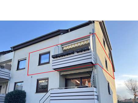 Rückansicht - Etagenwohnung in 32791 Lage mit 88m² kaufen