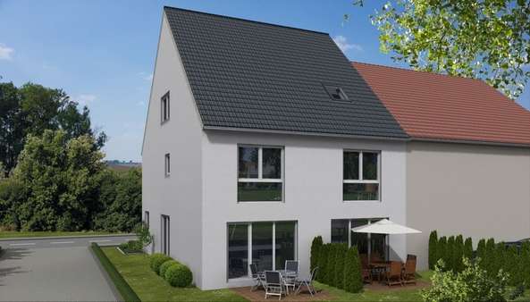 Visualisierung Frankenstraße - Doppelhaushälfte in 32052 Herford mit 134m² günstig kaufen