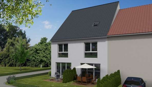 Visualisierung Frankenstraße - Doppelhaushälfte in 32052 Herford mit 148m² günstig kaufen