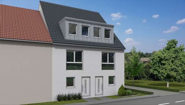 Visualisierung Frankenstraße - Doppelhaushälfte in 32052 Herford mit 148m² günstig kaufen