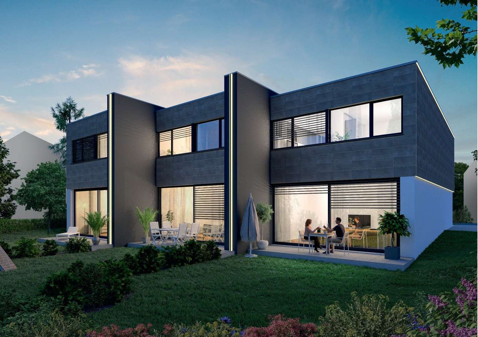 Visualisierung Außenansicht - Wohnanlage in 33161 Hövelhof mit 142m² als Kapitalanlage günstig kaufen