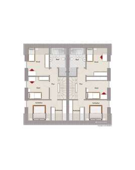 Dachgeschoss - Doppelhaushälfte in 33334 Gütersloh mit 123m² kaufen