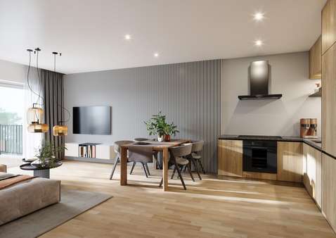 Beispiel Wohn-/ Essbereich Beispiel Wohn-/ Essbereich - Mehrfamilienhaus in 33689 Bielefeld mit 706m² als Kapitalanlage kaufen