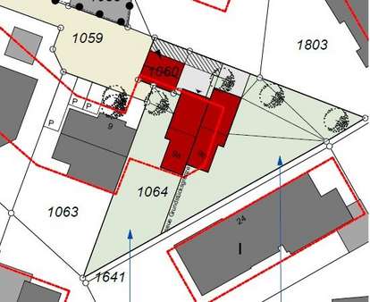Lageplan-Visualisierung - Grundstück in 33729 Bielefeld mit 755m² kaufen