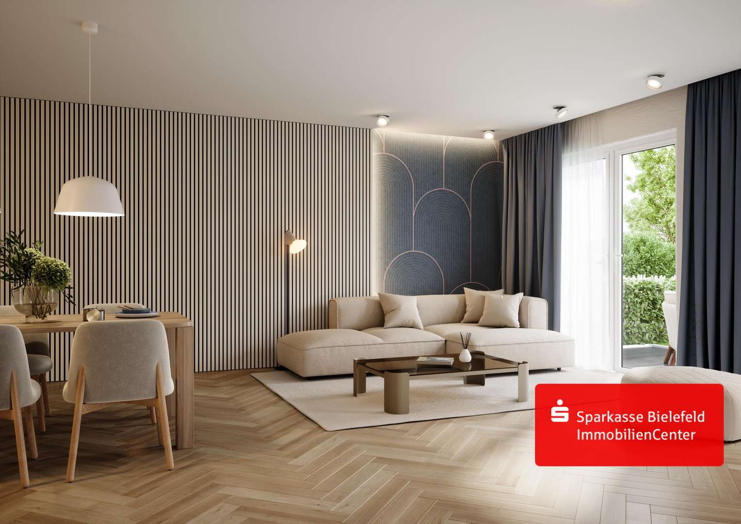 Beispiel Wohn-/ Essbereich - Erdgeschosswohnung in 33719 Bielefeld mit 79m² kaufen