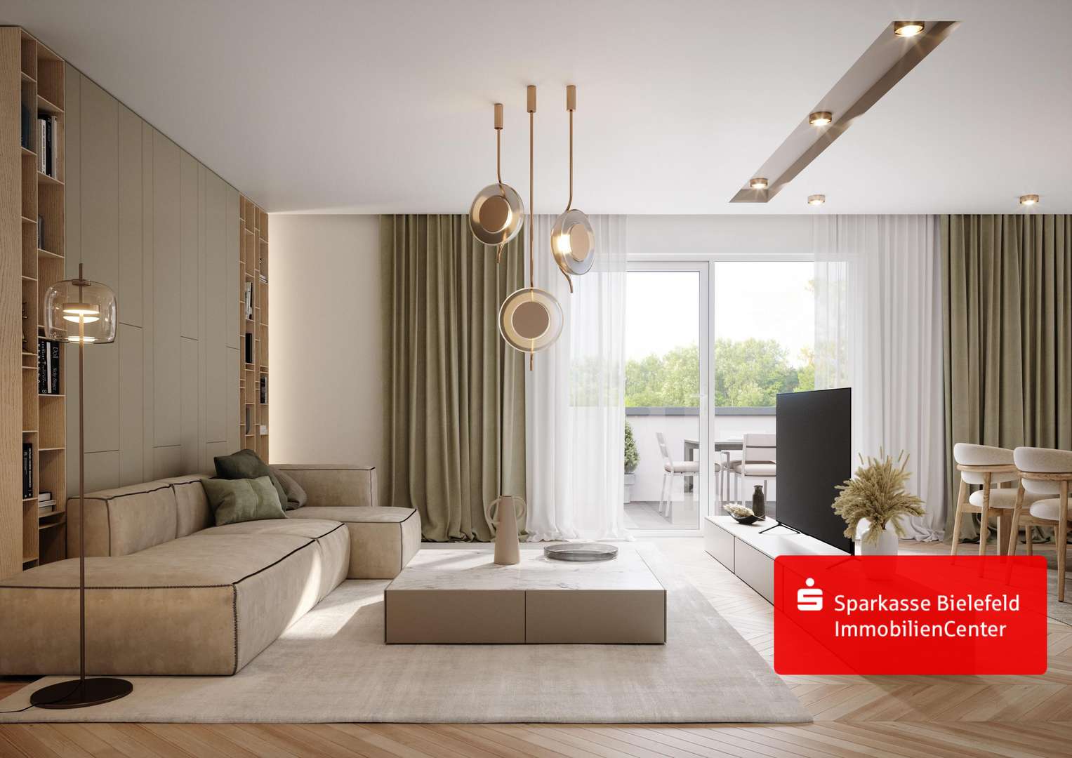 Beispiel Wohnbereich - Penthouse-Wohnung in 33719 Bielefeld mit 129m² kaufen