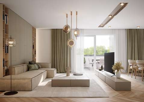 Beispiel Wohnbereich - Penthouse-Wohnung in 33719 Bielefeld mit 129m² kaufen
