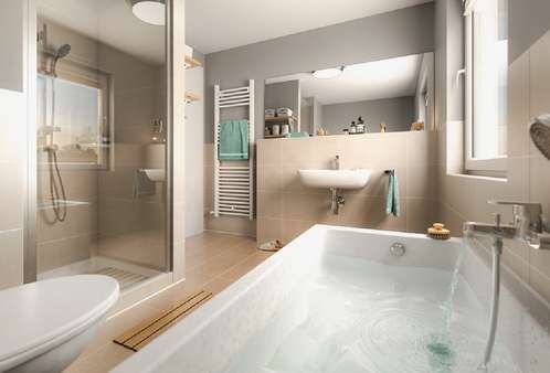 flair110-badezimmer - Einfamilienhaus in 32699 Extertal mit 109m² günstig kaufen