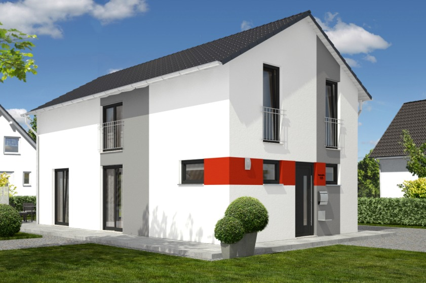 Aura 125 Ansicht Eingangsseite Aura 125 Ansicht Eingangsseite - Einfamilienhaus in 32699 Extertal mit 125m² kaufen
