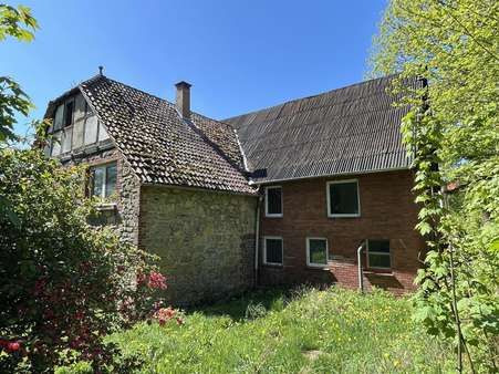Rückwärtige Ansicht Rückwärtige Ansicht - Resthof in 32694 Dörentrup mit 160m² kaufen