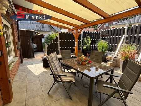 überdachte Terrasse überdachte Terrasse - Doppelhaushälfte in 32312 Lübbecke mit 108m² kaufen