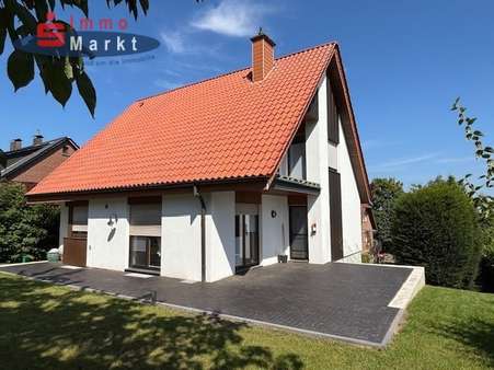 Terrasse mit Süd-Ost Ausrichtung Terrasse mit Süd-Ost Ausrichtung - Einfamilienhaus in 32312 Lübbecke mit 133m² kaufen