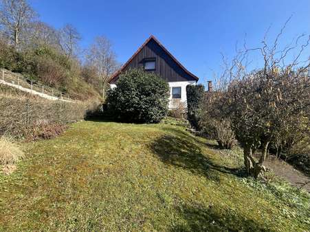 Gartenansicht Gartenansicht - Einfamilienhaus in 32457 Porta Westfalica mit 71m² kaufen