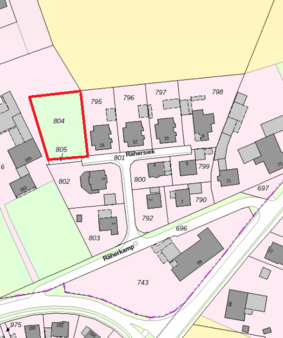 Auszug aus Tim-online - Grundstück in 32278 Kirchlengern mit 1132m² kaufen
