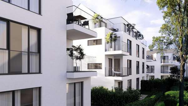 Visualisierung Seitenansicht - Erdgeschosswohnung in 65843 Sulzbach mit 91m² kaufen