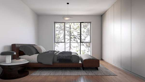 Visualisierung Schlafzimmer - Etagenwohnung in 65843 Sulzbach mit 107m² kaufen