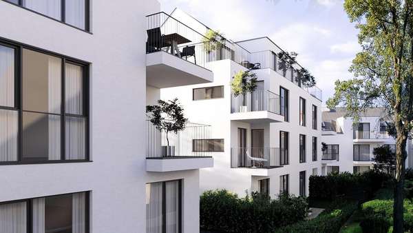 Visualisierung Seitenansicht - Etagenwohnung in 65843 Sulzbach mit 74m² kaufen