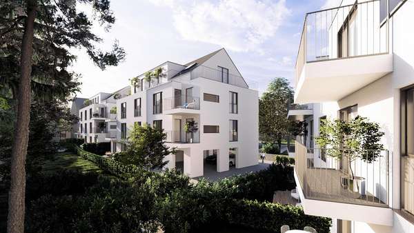 Visualisierung Seitenansicht - Erdgeschosswohnung in 65843 Sulzbach mit 74m² kaufen