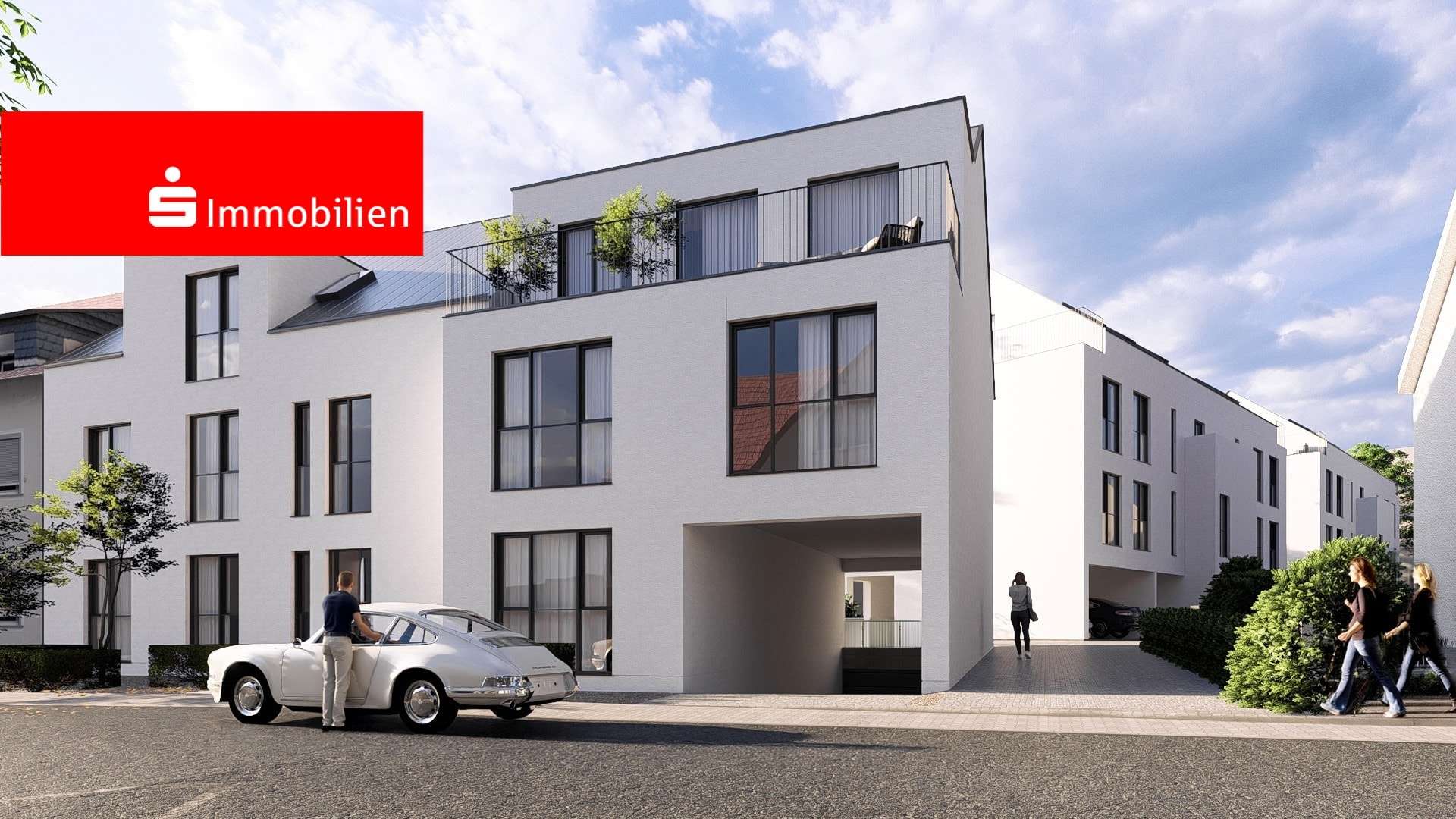 Visualisierung Vorderansicht - Erdgeschosswohnung in 65843 Sulzbach mit 74m² kaufen
